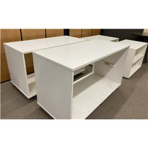 Lot 46 

White Tables on Wheels

